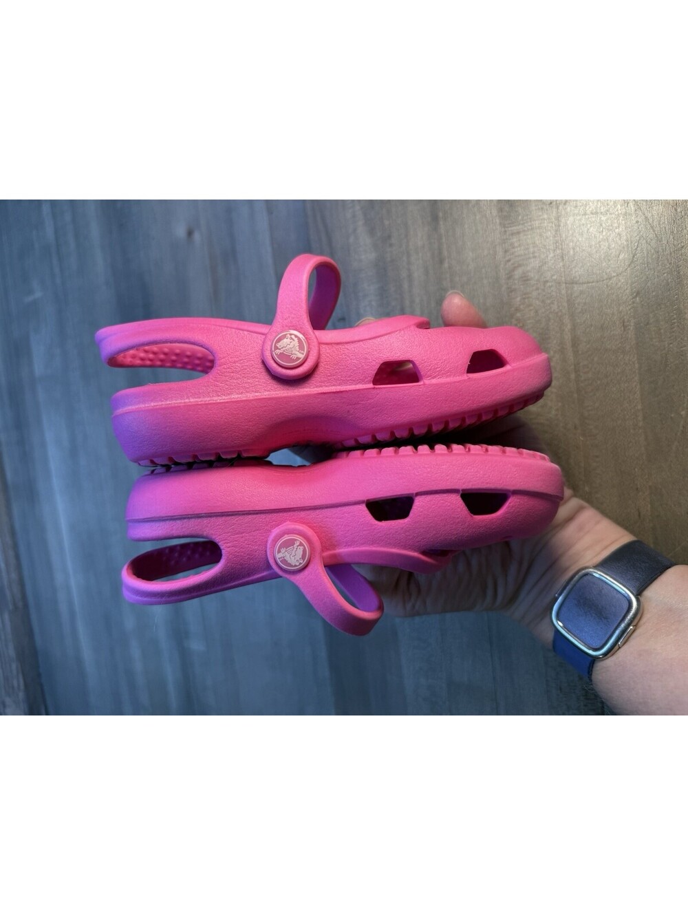 Kids Crocs Shayna Mary Jane Shoe Size Infant 7, (cp/sh4)